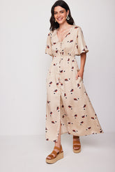 Vestido Largo Verbena Beige